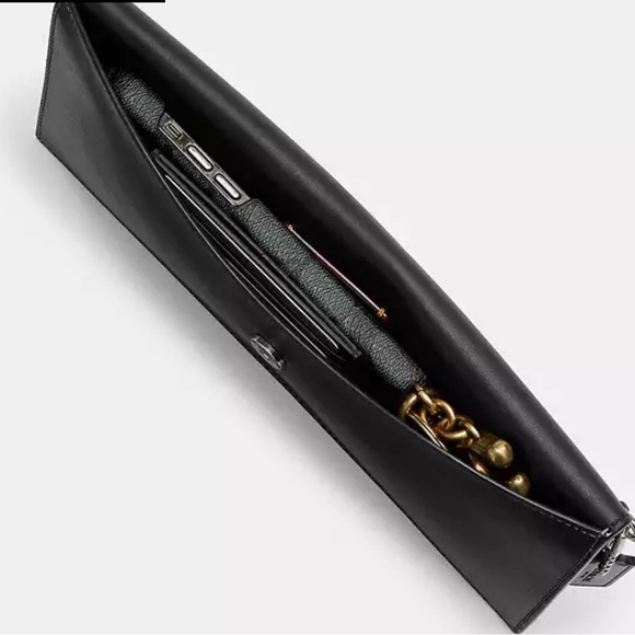 NWT Emboss Croc Envelope Clutch from Coach - Picture 4 of 5